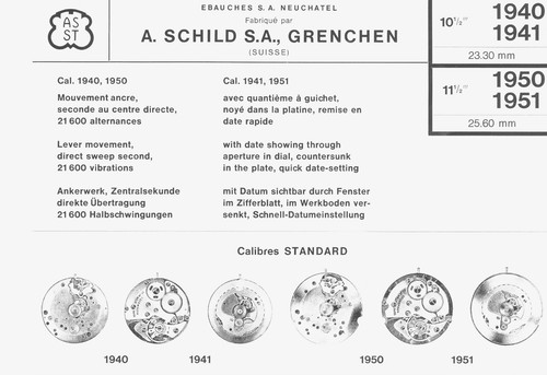 Schild1950 as standard - a.schild1950/51, as/standard